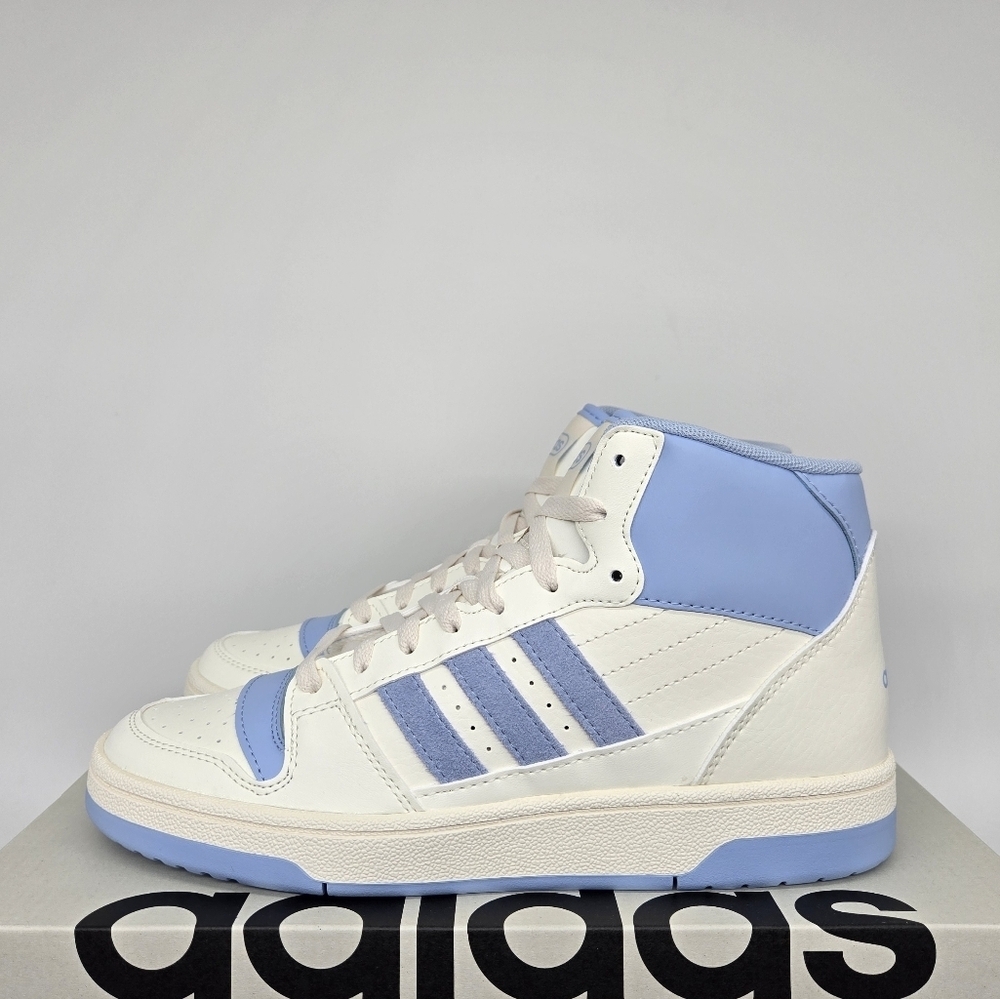 New adidas Break Start Mid Cloud White Glow Blue Women's Shoes Size 6.5